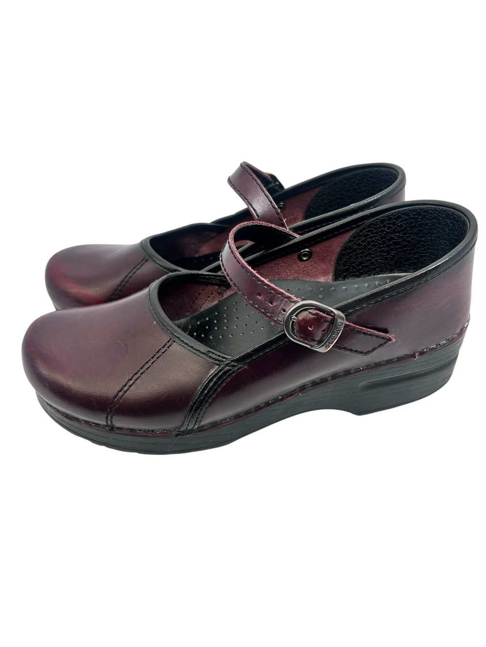 Dansko Marcelle Mary Jane
Classic Clog Leather Burgundy Size 38 7.5/8 - Picture 3 of 10